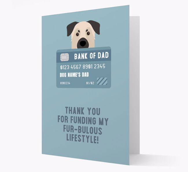 'Bank of Dad' - Personalised {breedFullName} Card